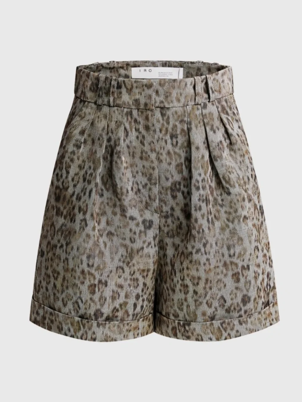 IRO Vainness Leopard Oversized Shorts